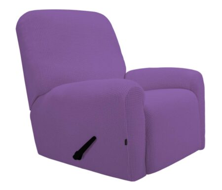 This is an image of a purple recliner designed for kids.