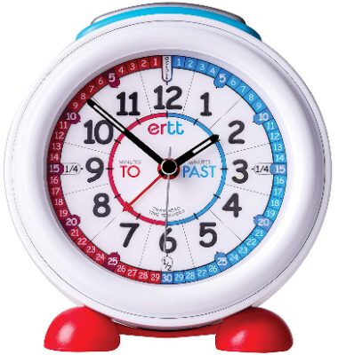 this is an image of an EasyRead time teacher children alarm clock with night light,