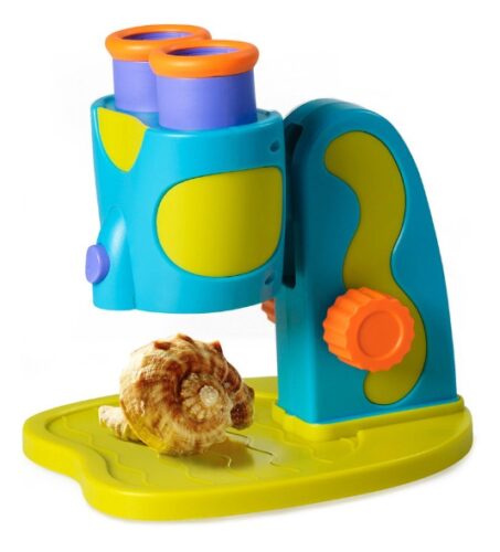 this is an image of an educational microscope toy for preschoolers. 