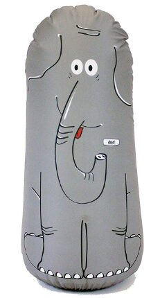 This is an image of inflatable bop bag toy elephant design