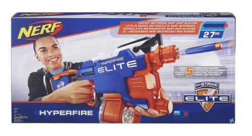  this is an image of an elite hyper fire blaster for kids.