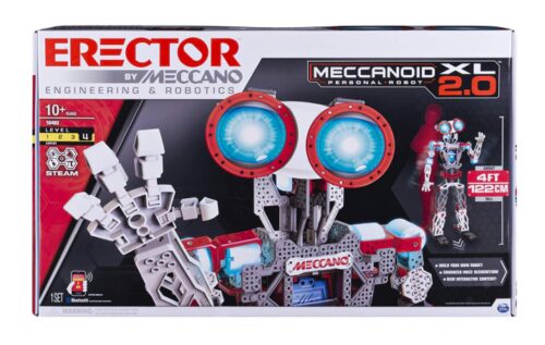 this is an image of a Erector robot building kit. 