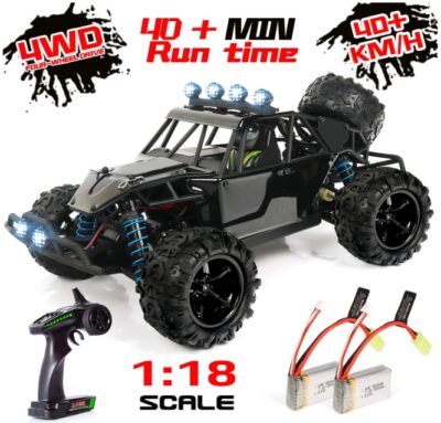 This is an image of Remote control monster car in black color by Exercise and play