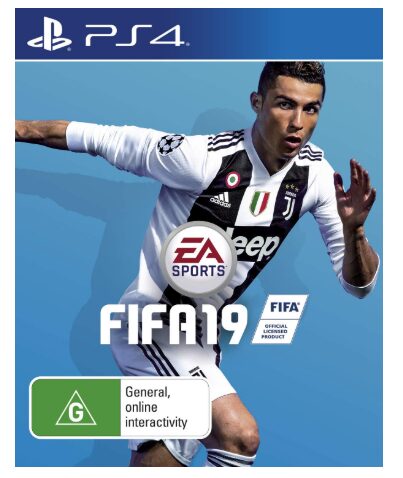 This is an image of a FIFA 19 playstation 4 game for kids.