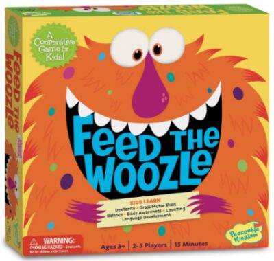 This is an image of a feed woozle award wining preschool skills builder game for kids