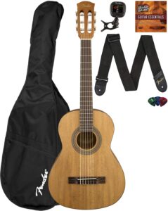 This is an image of an acoustic guitar bundle for kids. .