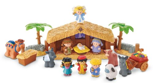 this is an image of a christmas story playset for kids. 