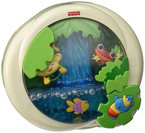 Fisher-Price baby crib soother with Rainforest and Waterfall features displayed