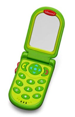 this is an image of a flip and peek fun phone for kids.