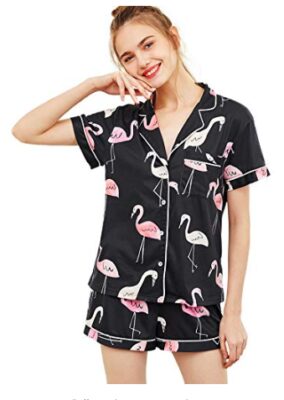 this is an image of a 2 piece pajama set for women.