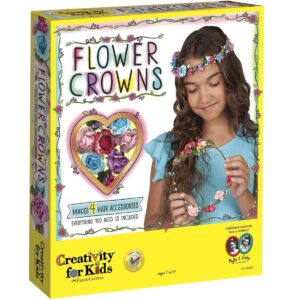 Flower crowns hair accessory kit for kids