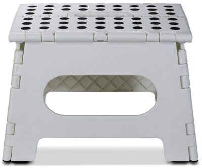 this is an image of a folding step stool with an anti-skid feature for kids and adults