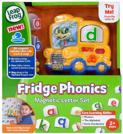 This is an image of Fridge Phonics Magnetic Letter Set for kids
