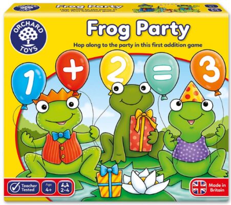 This is an image of Frog party game board 
