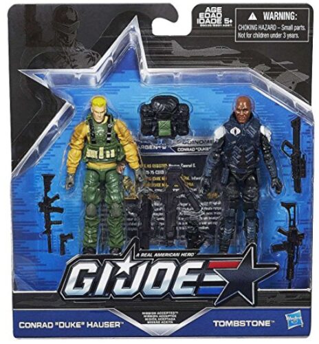 this is an image of a G.I Joe Duke vs Tombstone action figure.