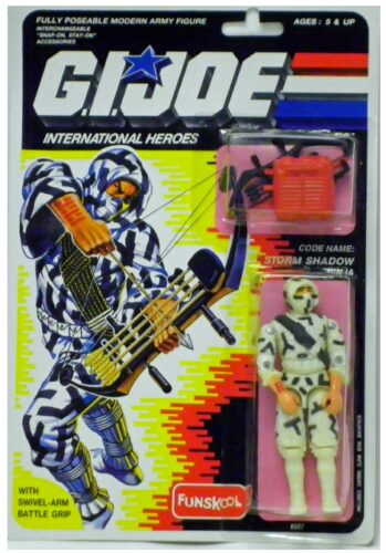 this is an image of a G.I Joe Storm shadow action figure. 
