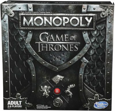 This is an image of a monopoly board game in Game of Thrones edition.