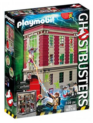this is an image of a Ghostbusters firehouse building set for kids. 