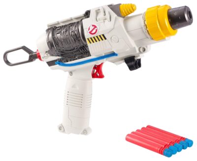 this is an image of a ghost-hunting sidearm proton blaster toy for kids. 
