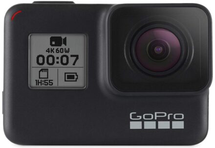 This is an image of teen's gopro hero 7 in black color