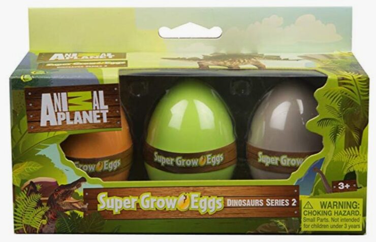 this is an image of a Grow Dinosaur Egg Playset