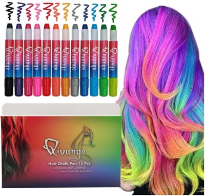 This is an image of kid's 12 colors pens for hair