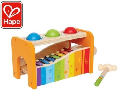 This is an image of kids instrumental with hope pound and trap bench with xylophone with colorful colors