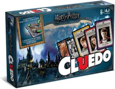This is an image of classic mystery harry potter board game cluedo edition for kids