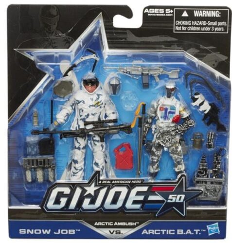 this is an image of a 3.5-inch G.I Joe Snow Job vs. Arctic Bat action figure.