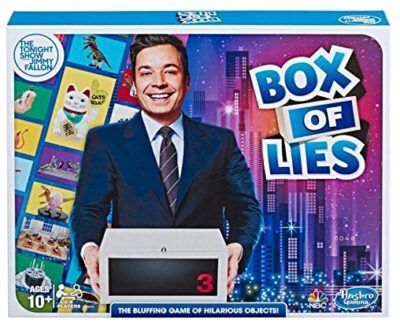 This is an image of teen's hasbro gaming the box of lies 