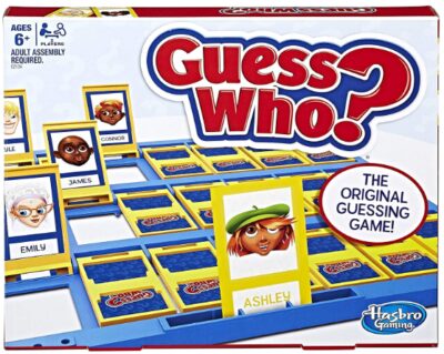this is an image of a guess who classic board game for 2. 