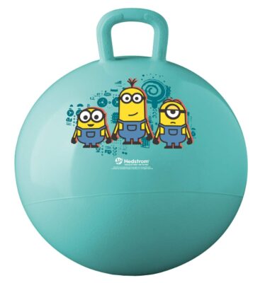 this is an image of a 15-inch Minions hopper ball for kids. 