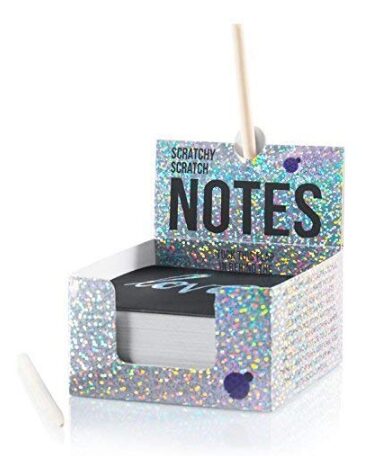 this is an image of a holographic scratch paper for teens.