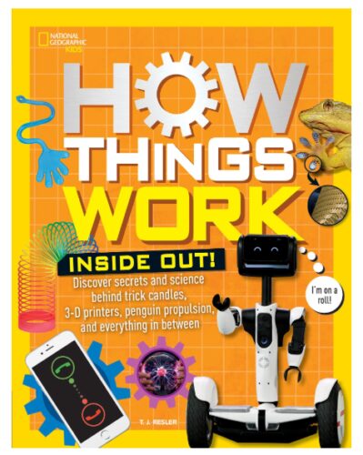 this is an image of a How Things Work book for kids. 