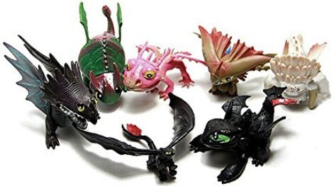 this is an image of mini toy dragon figures