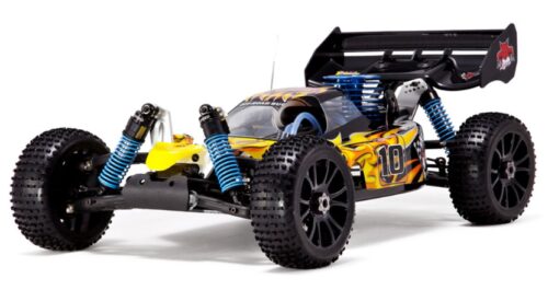 this is an image of a Hurricane nitro buggy racing car for kids.