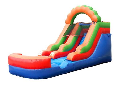 this is an image of a 12 foot tall inflatable water slide for all ages.