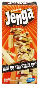 this is an image of a 54 hardwood jenga blocks. 