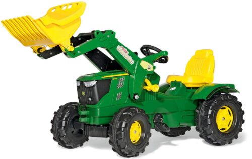 This is an image of rolly toys John Deere Air Tire Farmtrac Pedal Tractor
