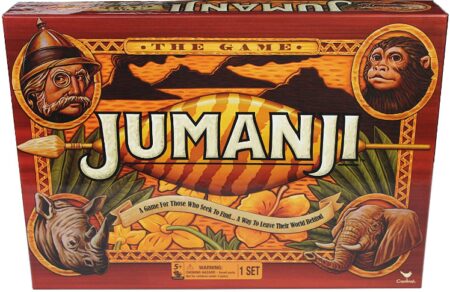 This is an image of The popular jumanji action board game for kids