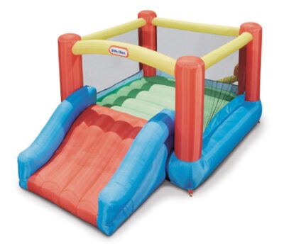 this is an image of a jump n' slide bounce for kids. 