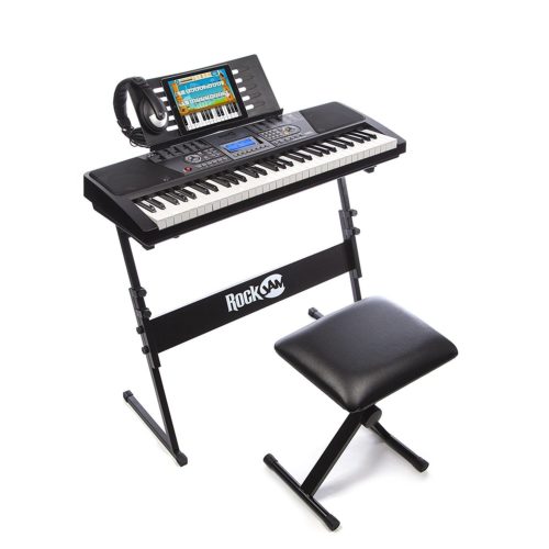 black Electronic Keyboard SuperKit with Stand