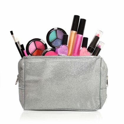 makeup Set With A Glitter Cosmetic Bag