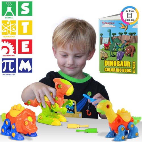 Pack of 3 Kidwerkz Dinosaur Toys