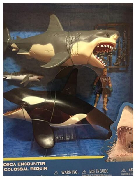 this is an image of a Killer Whale and Shark Playset 