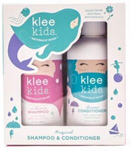 this is an image of a klee kids shampoo and conditioner duo set. 