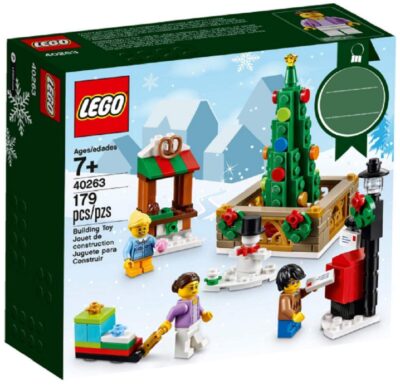 This is an image of LEGO christmas town square building set