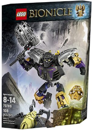 This is an image of LEGO bionicle master of earth toy for kids