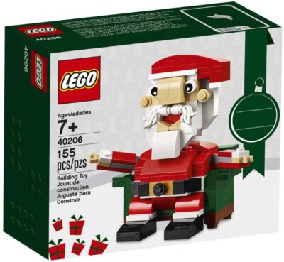 This is an image of LEGO bricks Santa building kit