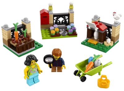 this is an image of a Lego Easter holiday building kit. 